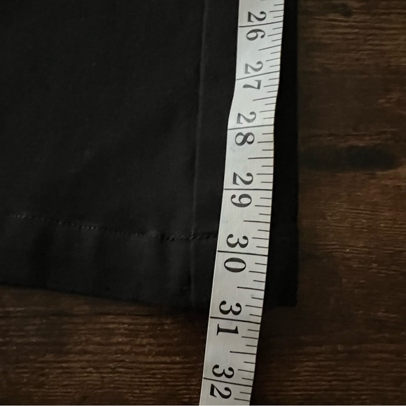 Anthropologie Maeve Slim Flare Pants Black Size 4 Ponte Minimalist Contemporary - Picture 15 of 16
